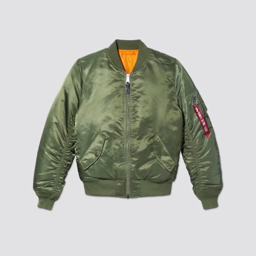 NWT Alpha Industries MA-1 Bomber Jacket W in Sage Green